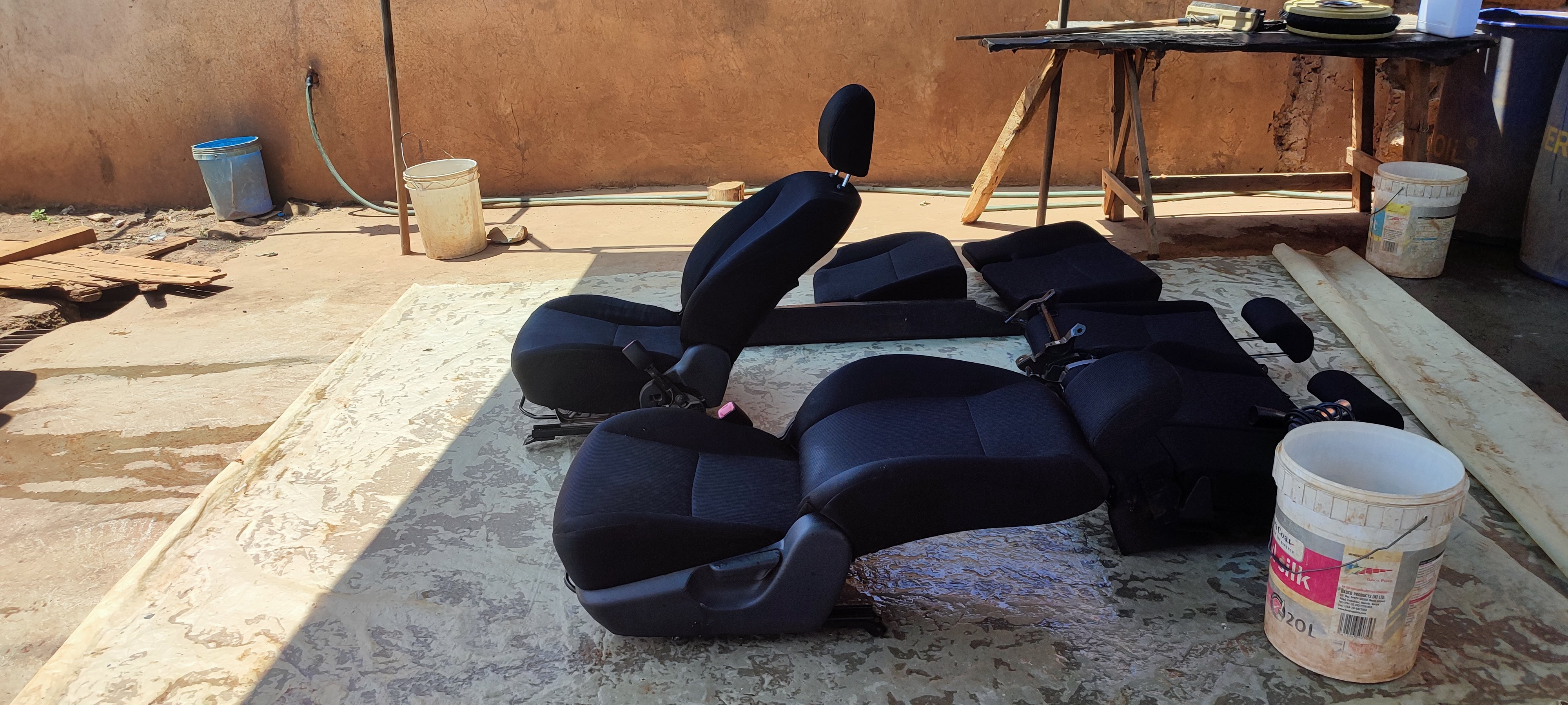Seat removal & deep cleaning
